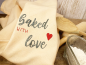 Preview: Backen ist Liebe Spruch - Stickdatei
